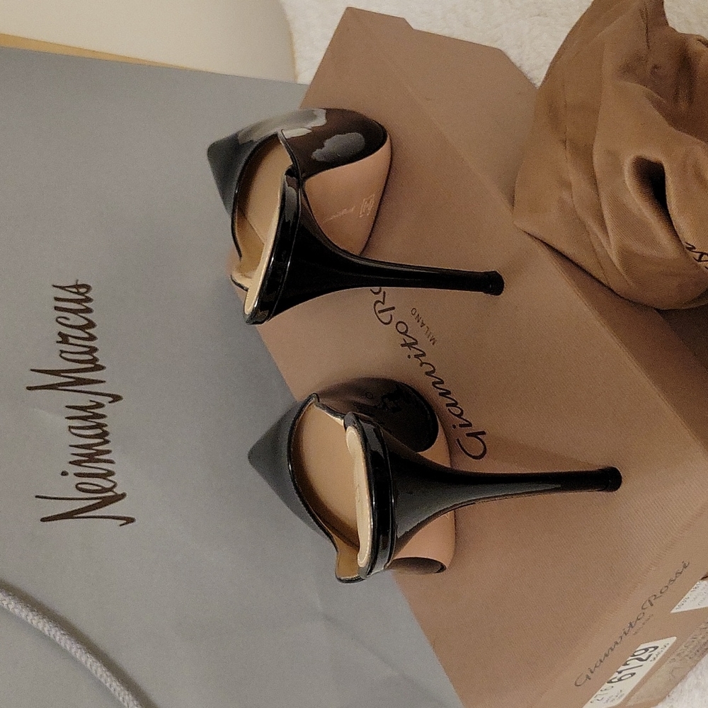 GIANVITO ROSSI BLACK MULES - Brand New w/tag - Picture 6 of 6